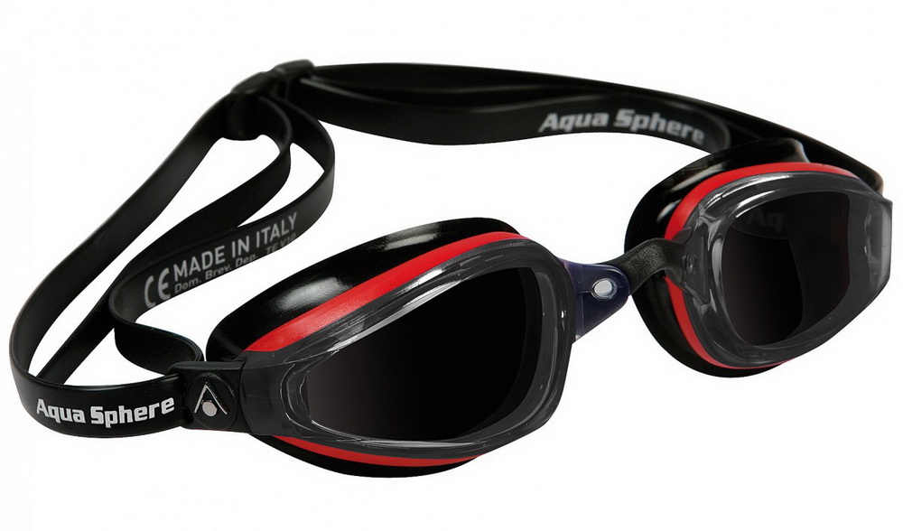 Plavecké okuliare K 180 - obsolete červená / dymová