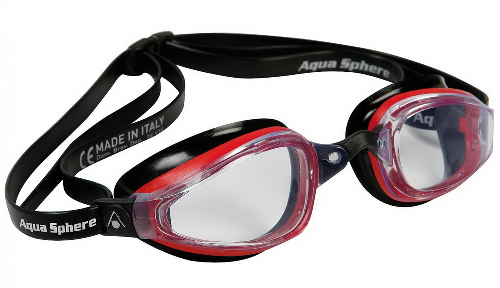 Plavecké okuliare K 180 - obsolete červená / transparent