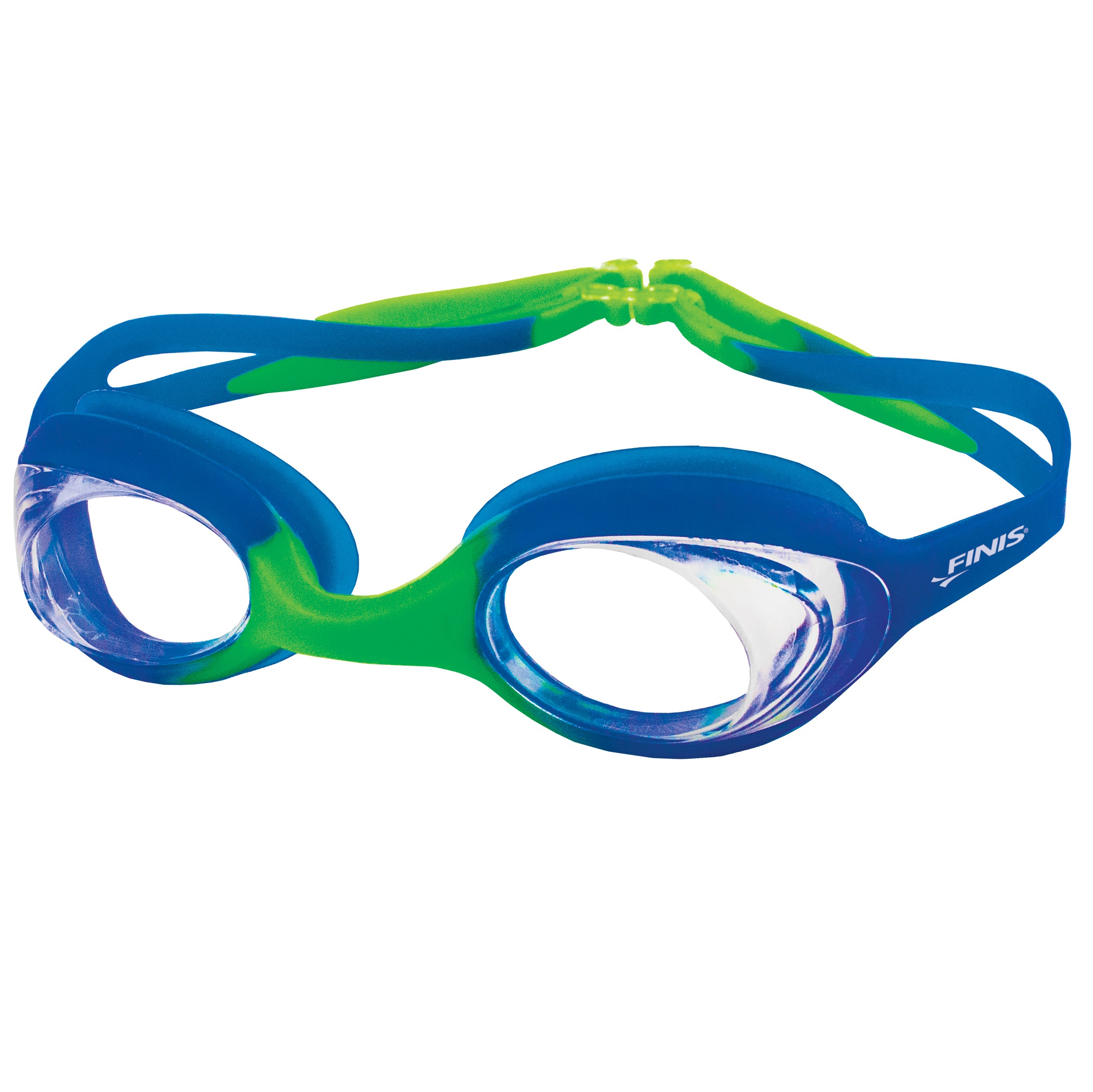 Plavecké okuliare SWIMMIES modrozelená / transparent