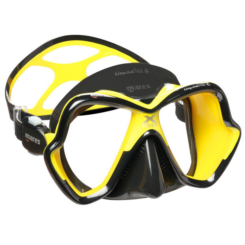 X-VISION ULTRA LIQUIDSKIN potápačská maska číre / žltočierna / žltočierna - CL YLK-YLK