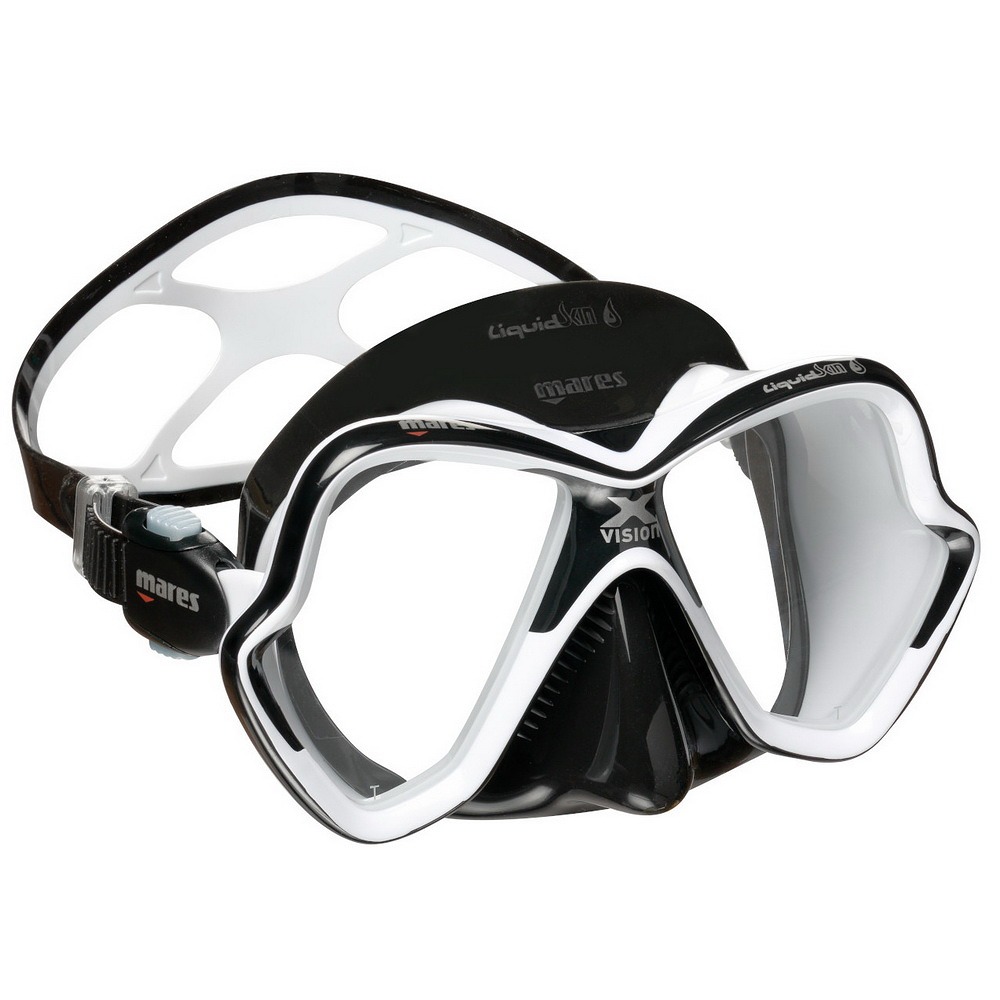 X-VISION ULTRA LIQUIDSKIN potápačská maska číre / čiernobiela / čiernobiela - CL WHK-WHK