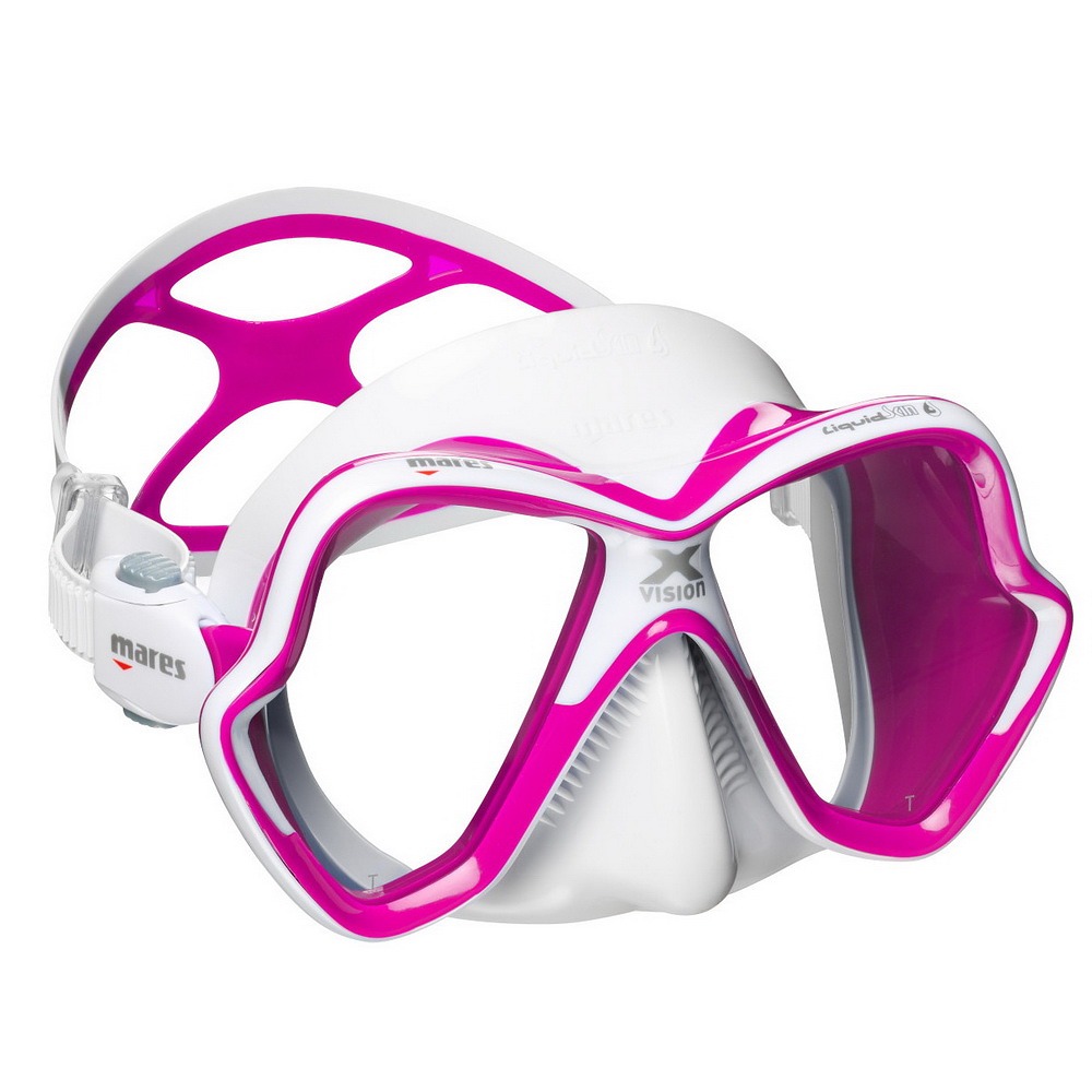 X-VISION ULTRA LIQUIDSKIN potápačská maska číre / ružovobiela / ružovobiela - CL PKW-PKW