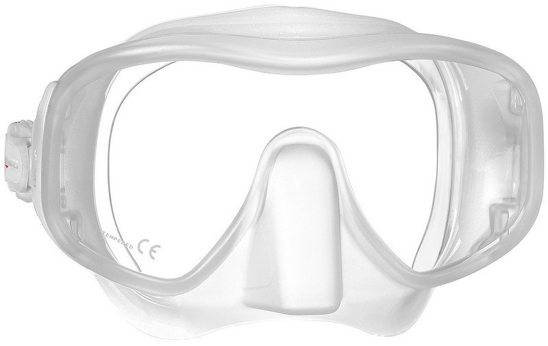 JUNO potápačská maska biela/transparentná WHCL