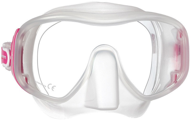 JUNO potápačská maska ružová/transparentná PKCL
