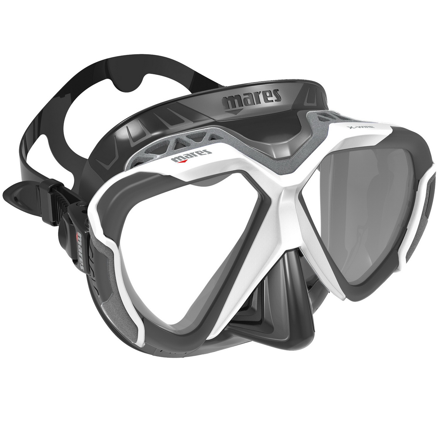 X-WIRE potápačska maska čierna / biela WHGBK