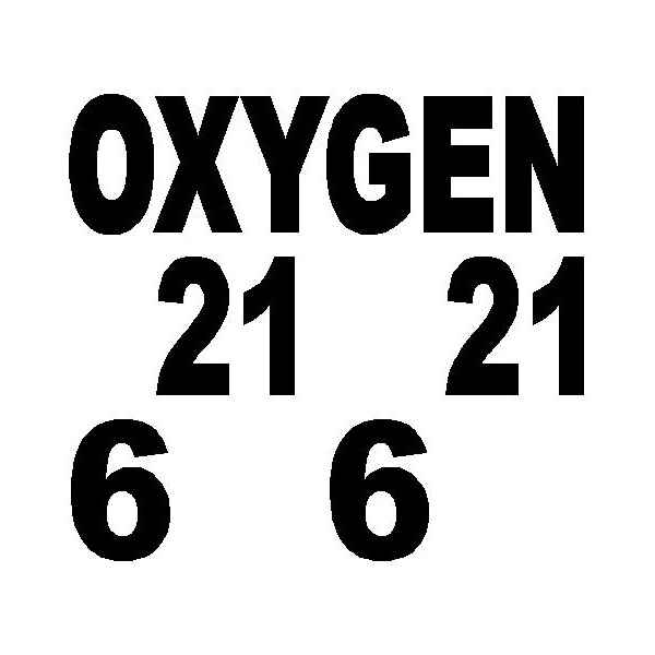 Sada reflexných samolepiek OXYGEN, MOD 6 a 21