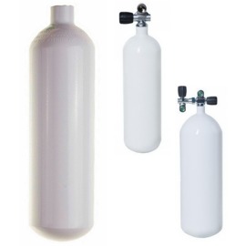 2 l potápačská fľaša oceľová  - 230 bar, ventil podľa výberu - obrázek
