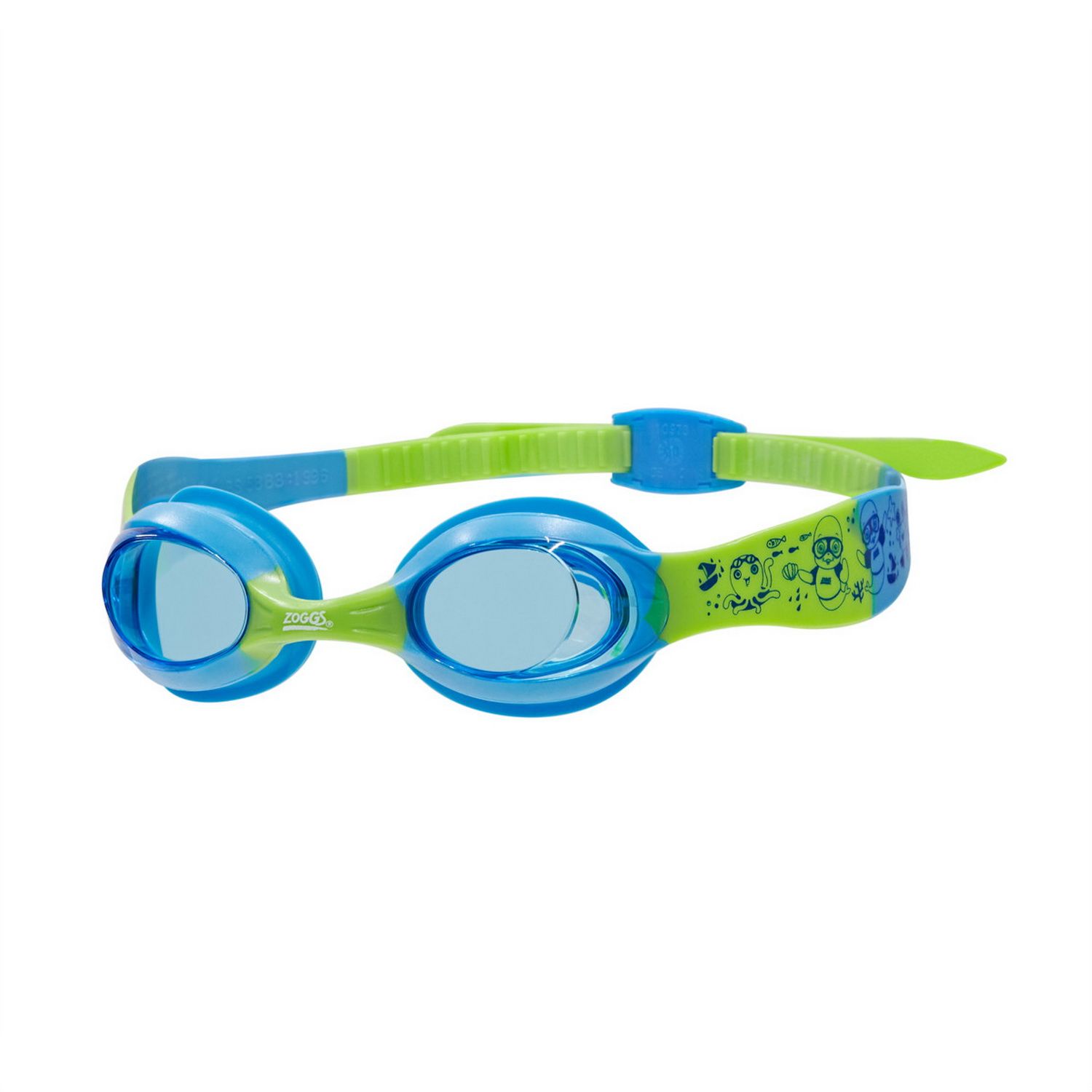 Plavecké okuliare LITTLE TWIST zelená / modrá