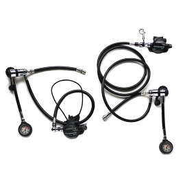 SET SIDE - 2x M1 DIN + 2x SM-36 + hose set + swivels + bungee kit - obrázek