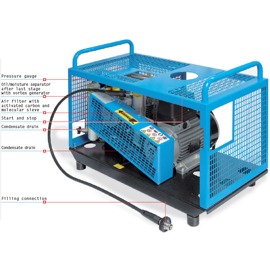 Vysokotlaký kompresor Coltri MCH-6 / ET COMPACT - trojfázový elektromotor - obrázek