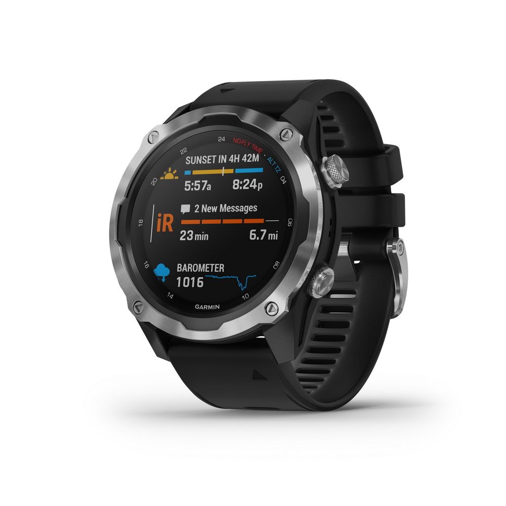 Počítač Descent™ Mk2, Stainless Steel, Black Band - obsolete 