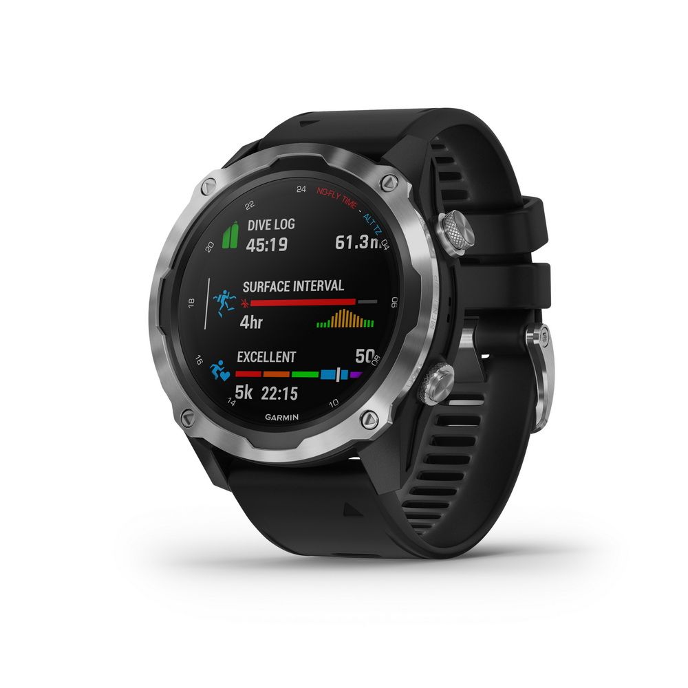 Počítač Descent™ Mk2, Stainless Steel, Black Band - obsolete 