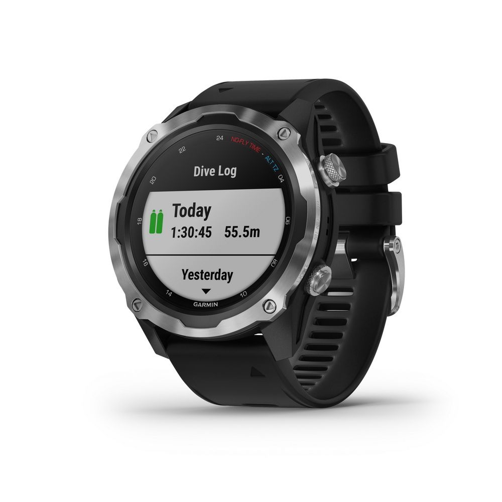 Počítač Descent™ Mk2, Stainless Steel, Black Band - obsolete 