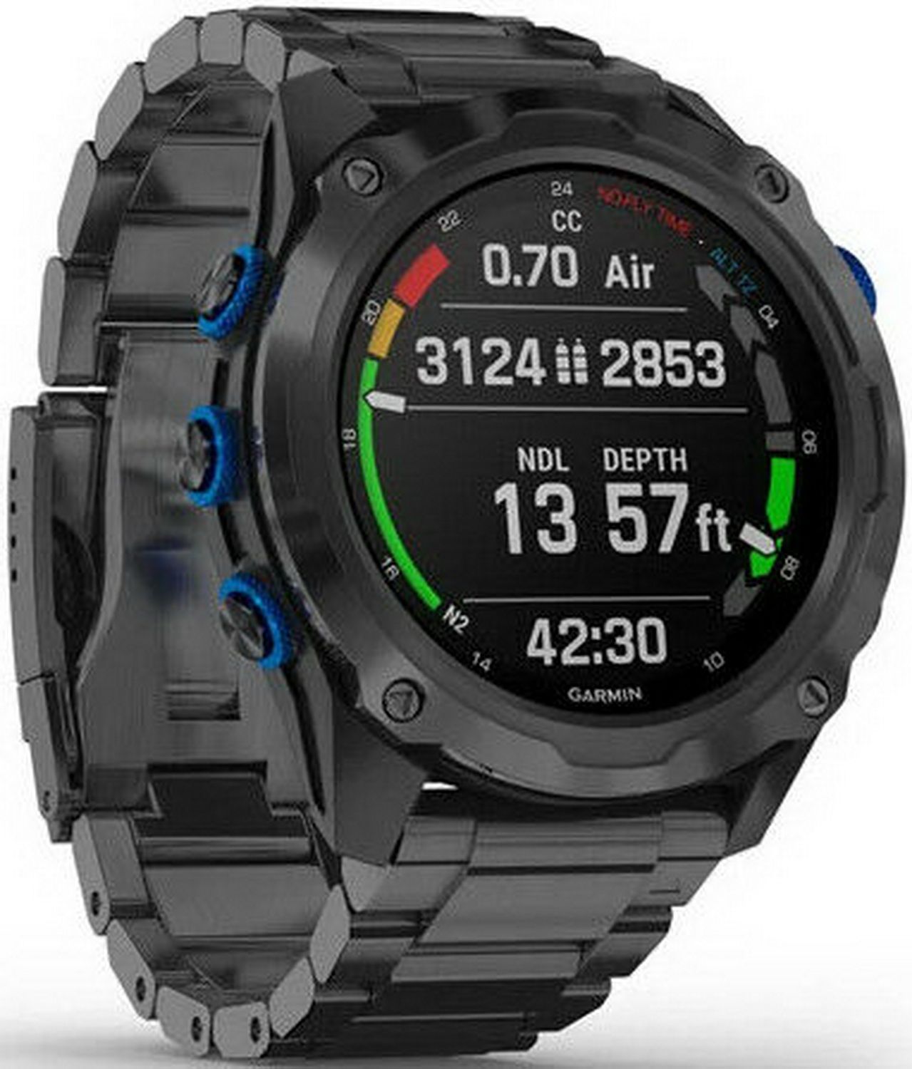Počítač Descent™ Mk2i Sapphire Gray, DLC Titanium Band + T1  - obsolete 
