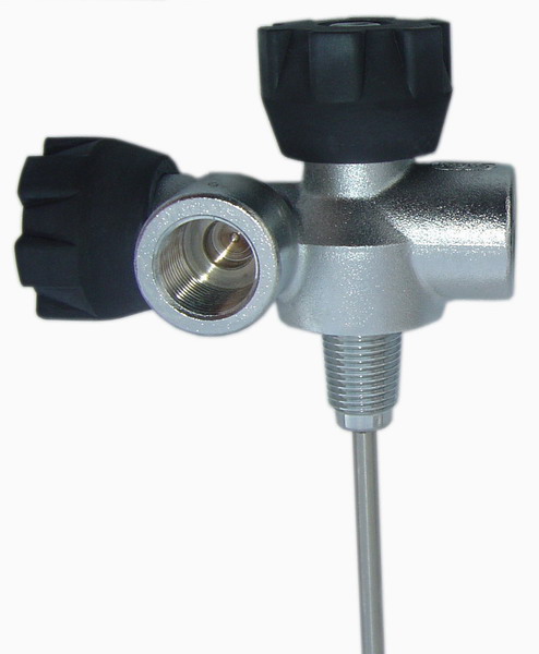 Ventil  T-SVO bar  200 NITROX - 2 x DIN pravy