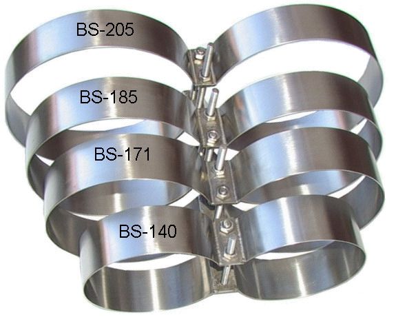 Skruže na spojenie dvoch fliaš BS 140 až 204mm 