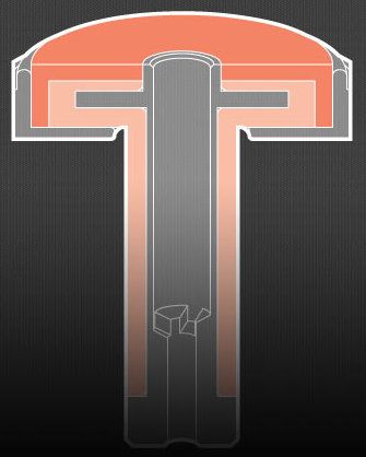 Octopus ABYSS NAVY II Ventil z troch materiálov