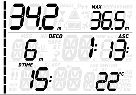 Potápačský počítač QUAD AIR 