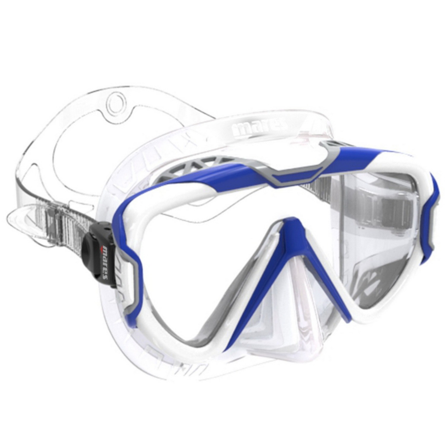 PURE WIRE potápačska maska transparentná / modrá - BLGCL