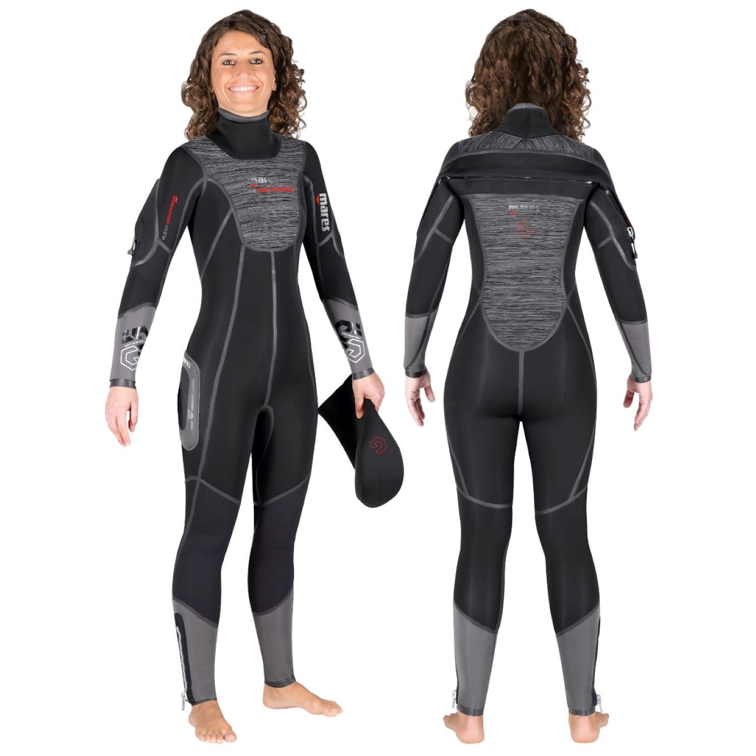 Polosuchý oblek FLEXA GRAPHENE SHE DIVES